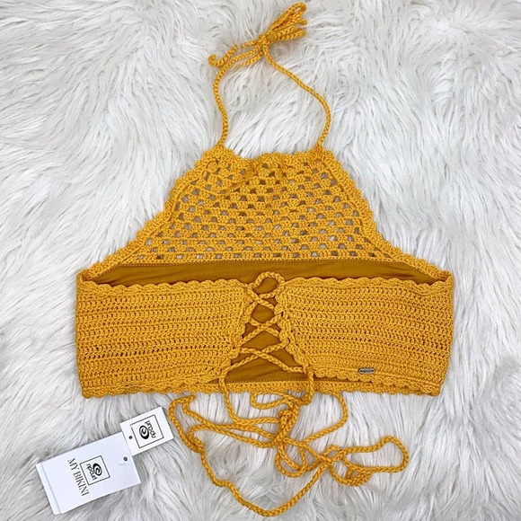 Rip Curl Topanga Crochet High-Neck Bikini Top - Picture 10 of 16
